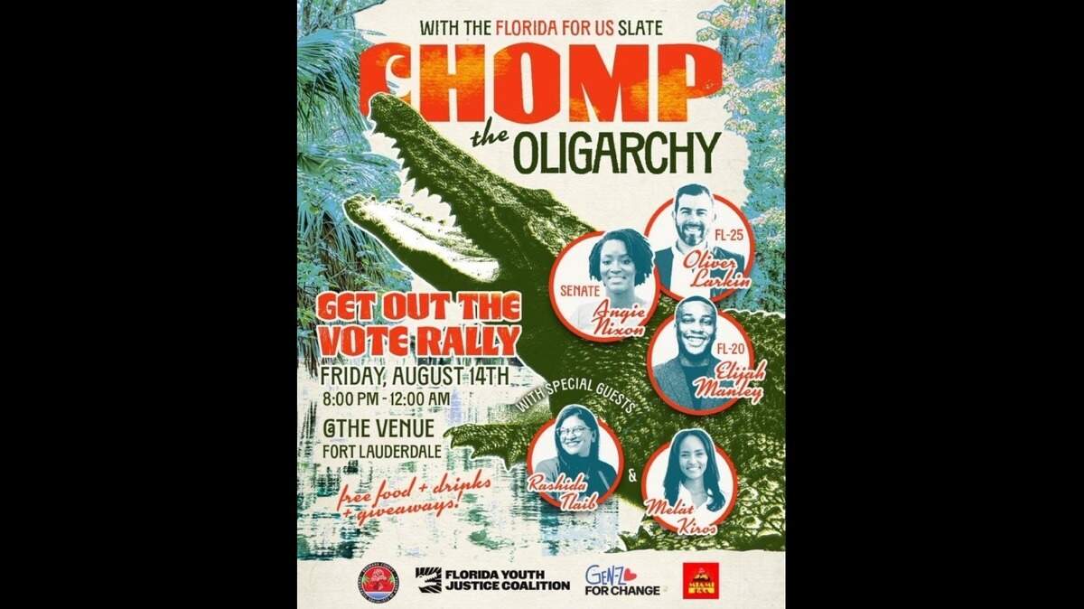 The flyer for the Chomp the Oligarchy event at The Venue, which canceled, citing concers about the event and security. The flyer for the Chomp the Oligarchy event at The Venue, which canceled, citing concers about the event and security.